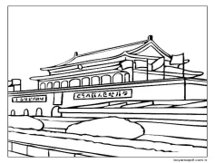 Çin Görüntü Boyama Sayfası