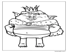 Çizgi Troller Boyama Sayfası