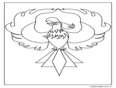 Çizmek Anka Kuşu Çocuklar için ücretsiz Boyama Sayfası