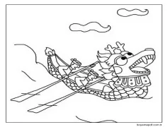 Çizmek Çin basit Boyama Sayfası