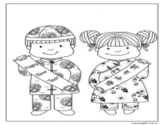 Çizmek Çin çocuklar için basit Boyama Sayfası