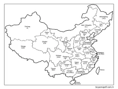 Çizmek Çin çocuklar için kolay Boyama Sayfası