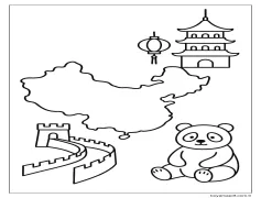 Çizmek Çin Ücretsiz Boyama Sayfası