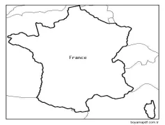 Çizmek Fransa görüntü Boyama Sayfası