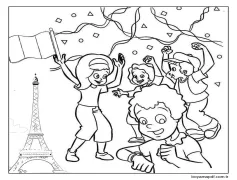 Çizmek Fransa Ücretsiz yazdırılabilir Boyama Sayfası