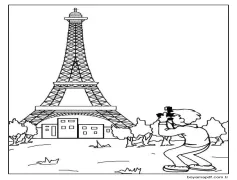 Çizmek Fransa yazdırılabilir kolay Boyama Sayfası