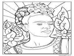 Çizmek Frida Kahlo 1 Boyama Sayfası