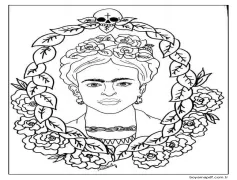 Çizmek Frida Kahlo 2 Boyama Sayfası