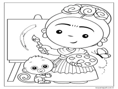 Çizmek Frida Kahlo 3 Boyama Sayfası