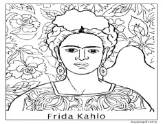 Çizmek Frida Kahlo 7 Boyama Sayfası