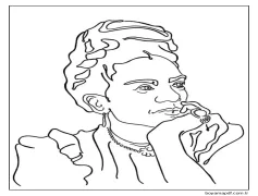 Çizmek Frida Kahlo 8 Boyama Sayfası