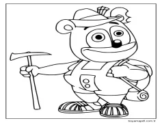 Çizmek Gummy Bears Ücretsiz Boyama Sayfası