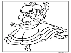 Çizmek Prenses Daisy çocuklar için kolay Boyama Sayfası