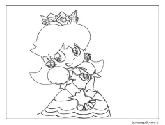 Çizmek Prenses Daisy Sevimli Boyama Sayfası