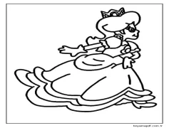 Çizmek Prenses Daisy ücretsiz basit Boyama Sayfası