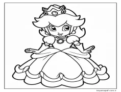 Çizmek Prenses Daisy ücretsiz temel Boyama Sayfası