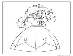 Çizmek Prenses Daisy Ücretsiz Yazdırılabilir Boyama Sayfası