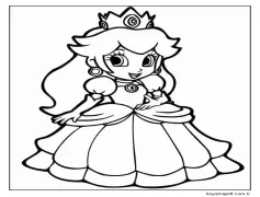 Çizmek Prenses Daisy ücretsiz yazdırılabilir temel Boyama Sayfası