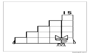 Çocuklar İçin Bedava Numberblocks Boyama Sayfası