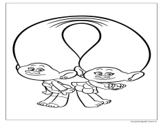 Çocuklar İçin Bedava Troller Boyama Sayfası