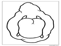 Çocuklar İçin Gudetama Yazdırılabilir Boyama Sayfası