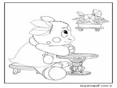 Çocuklar için Luntik Yazdır Boyama Sayfası