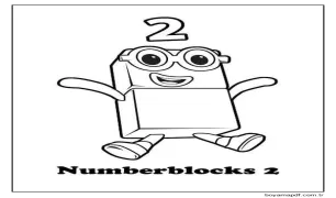 Çocuklar İçin Numberblocks Yazdırılabilir Boyama Sayfası