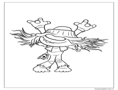 Çocuklar İçin Troller Boyama Sayfası