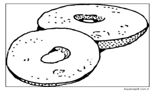 Çocuklar İçin Ücretsiz Donutlar Boyama Sayfası