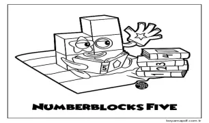 Çocuklar İçin Ücretsiz Numberblocks Boyama Sayfası