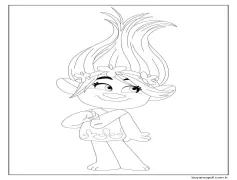 Çocuklar İçin Ücretsiz Troller Boyama Sayfası