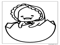 Çocuklar İçin Yazdırılabilir Gudetama Boyama Sayfası