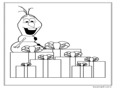 Çocuklar İçin Yazdırılabilir Olaf Boyama Sayfası