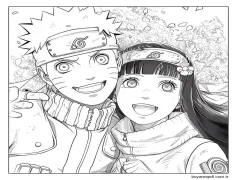 Çocuklara Özel Naruto Boyama Sayfası
