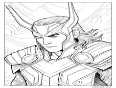 Çocuklara Ücretsiz Yenilmezler Boyama Sayfası