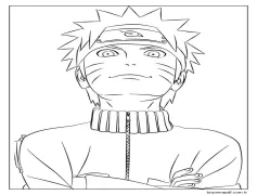Çocuklara Yönelik Basılabilir Naruto Boyama Sayfası