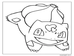 Çok güzel Bulbasaur Boyama Sayfası