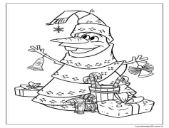 Çok Sevimli Olaf Boyama Sayfası