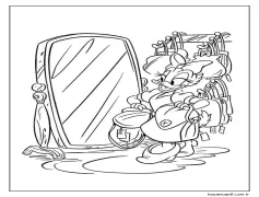 Daisy Duck Alışverişe Gidiyor Boyama Sayfası