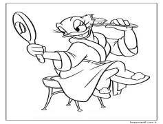 Daisy Duck Makyajı Boyama Sayfası