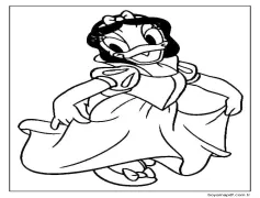 Daisy Duck Pamuk Prenses Boyama Sayfası
