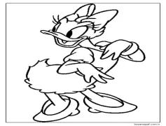Daisy Duck Yazdır Boyama Sayfası