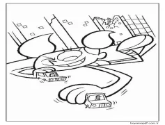 Dexter'ın laboratuvarından Dee Dee Boyama Sayfası