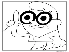 Dexter Kafası Karışık Boyama Sayfası