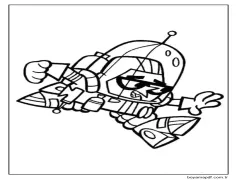 Dexter Koşuyor Boyama Sayfası