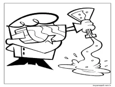 Dexter_s Laboratuvarı Yazdırılabilir Boyama Sayfası