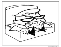 Dexter Sandalyede Boyama Sayfası