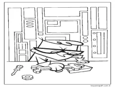 Dexter Ücretsiz Boyama Sayfası