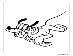 Disney'den Pluto Boyama Sayfası