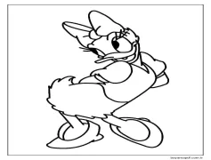 Disney görselinden Daisy Duck Boyama Sayfası
